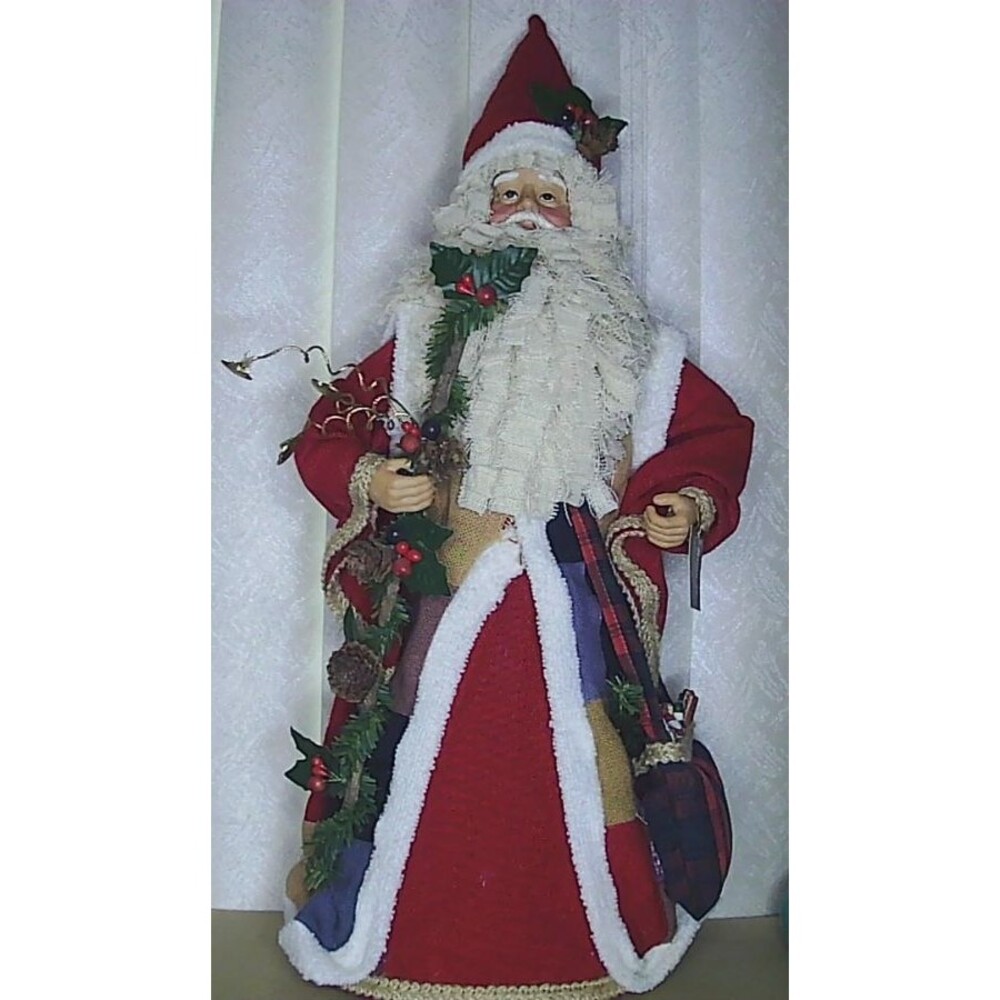 Roman, Inc. 21" Tall Handcrafted Santa Christmas Tree Topper